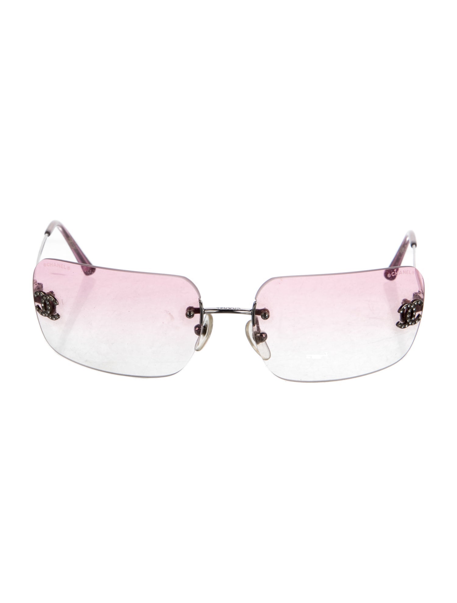 Chanel Interlocking CC Logo Square Sunglasses