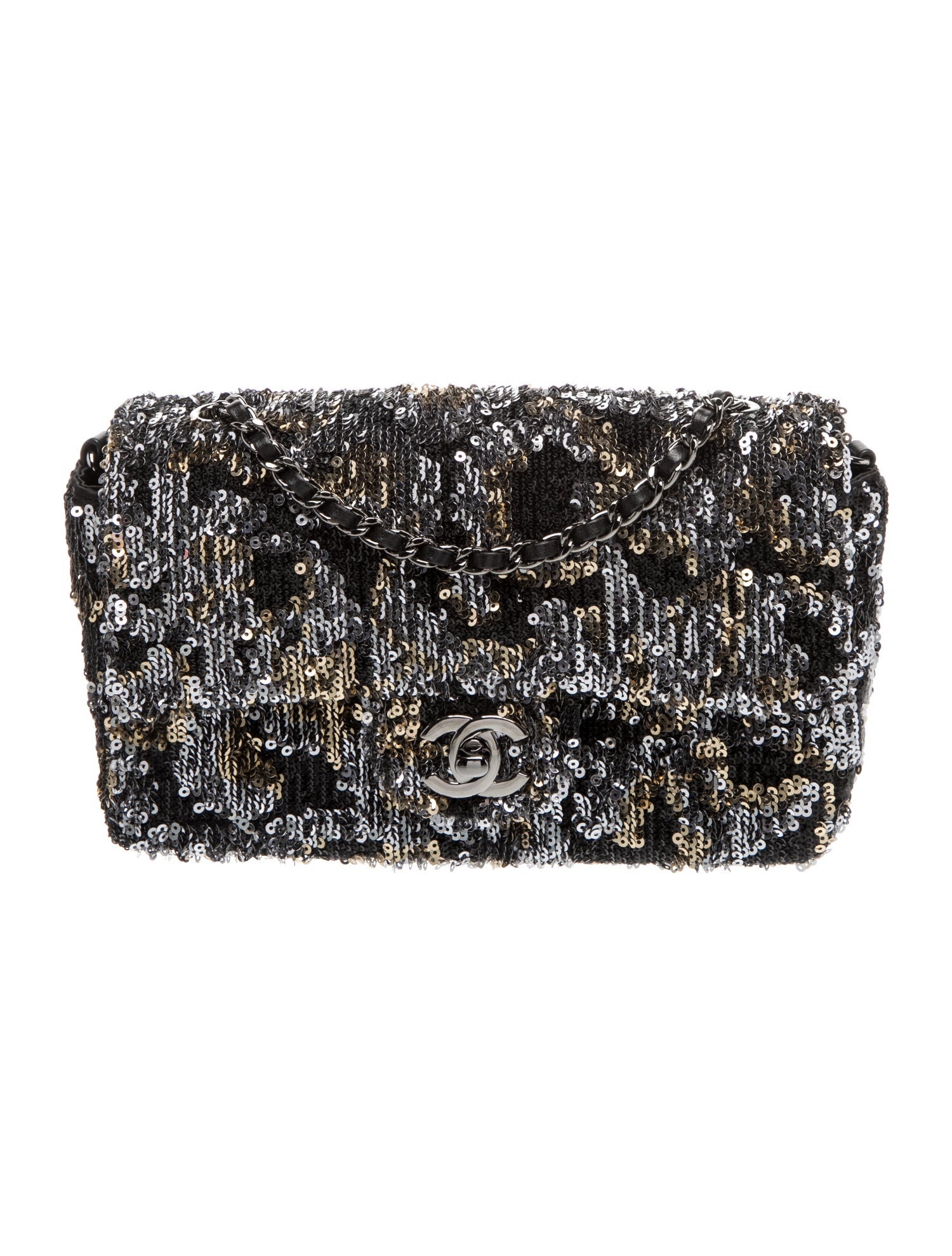 Chanel Classic Sequin Rectangular Mini Flap Bag