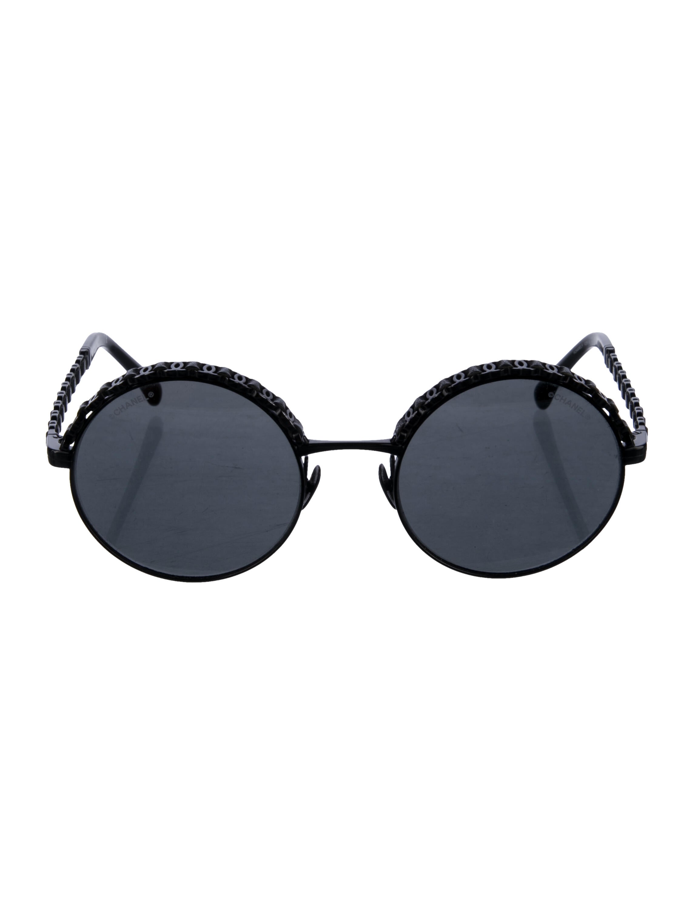 Chanel Interlocking CC Logo Round Sunglasses