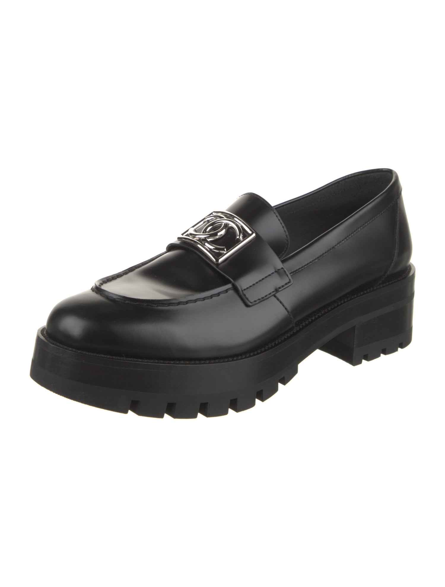 Chanel 2023 Interlocking CC Logo Loafers