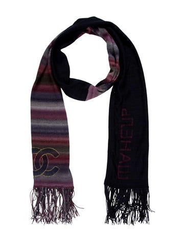 Chanel CC Fringe Scarf