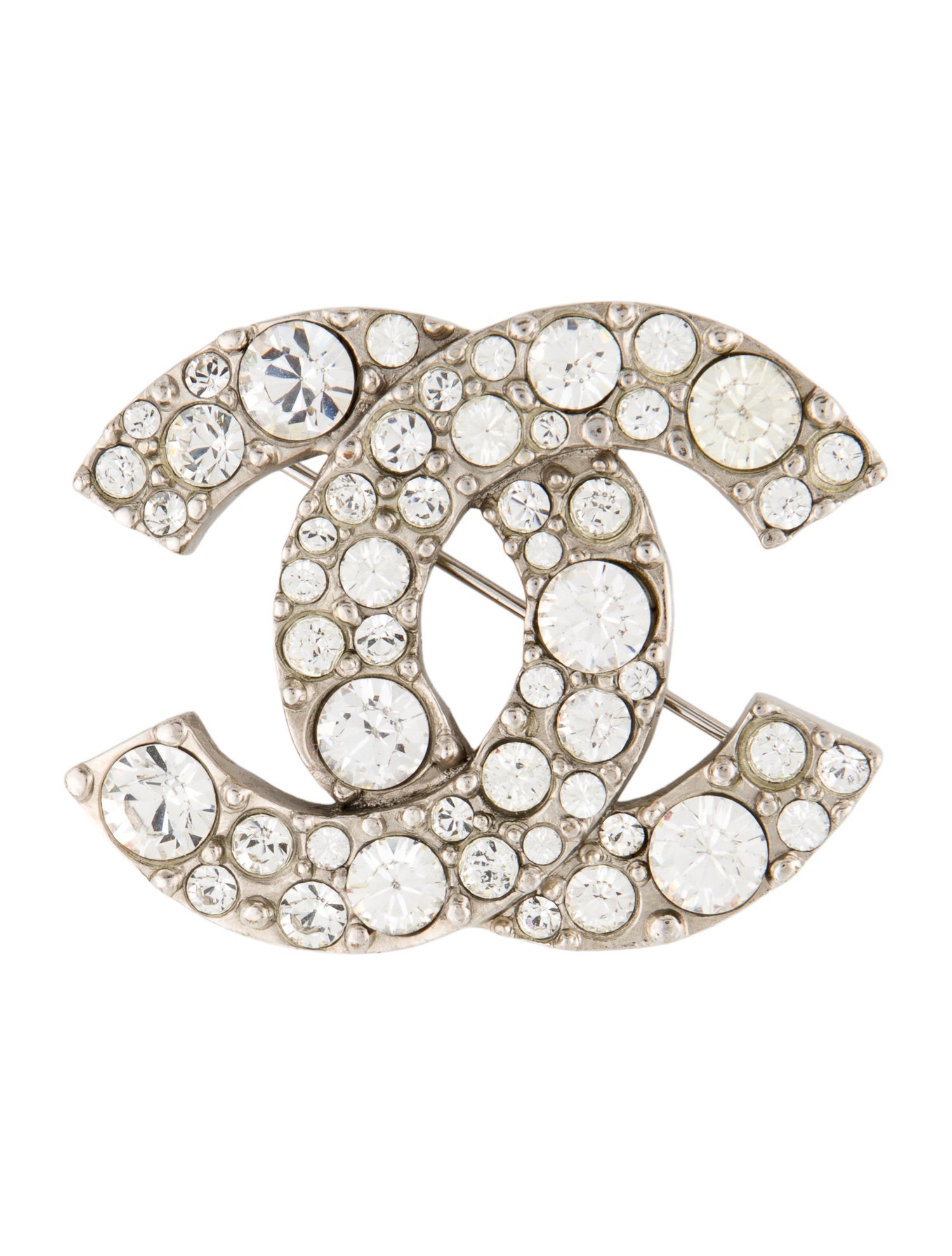 Chanel Strass CC Brooch Pin