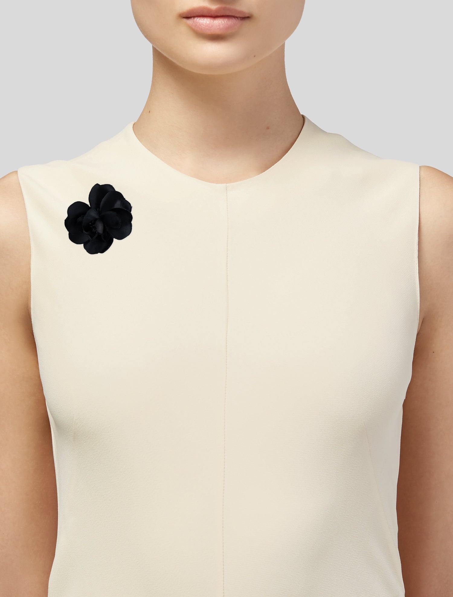 Chanel Vintage Silk Camellia Brooch