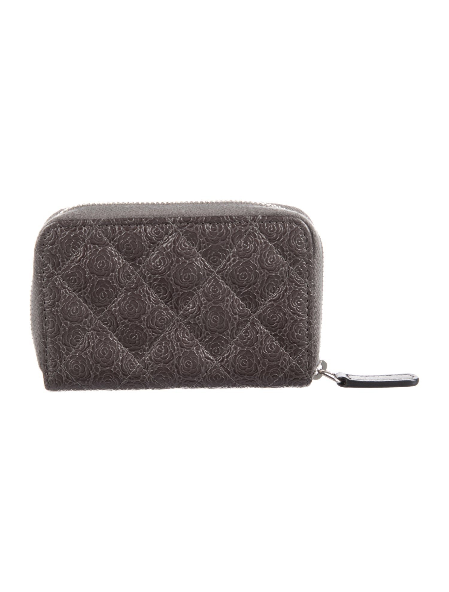 Chanel 2018-2019 Camellia Accent Coin Pouch