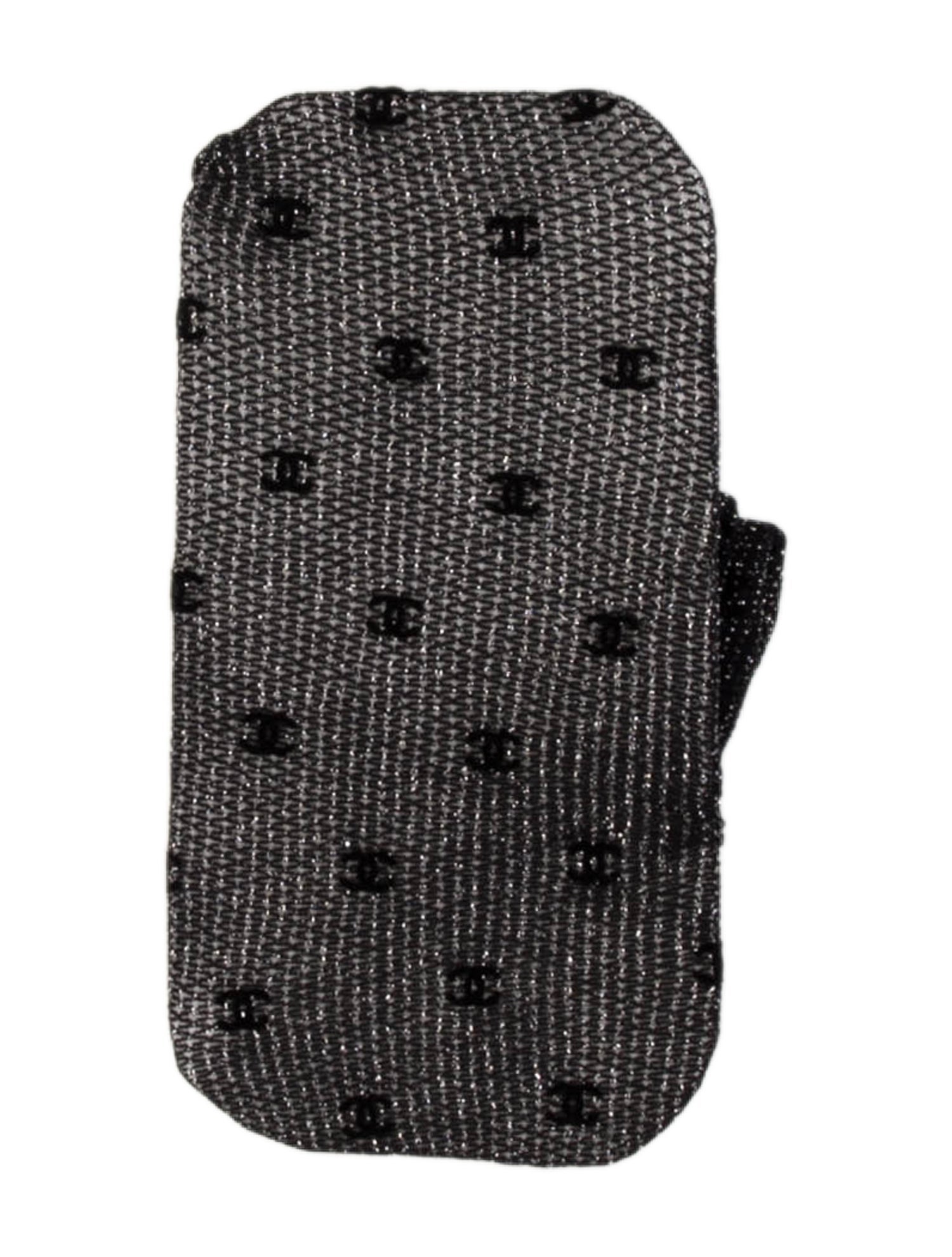 Chanel Metallic CC Knit Tights
