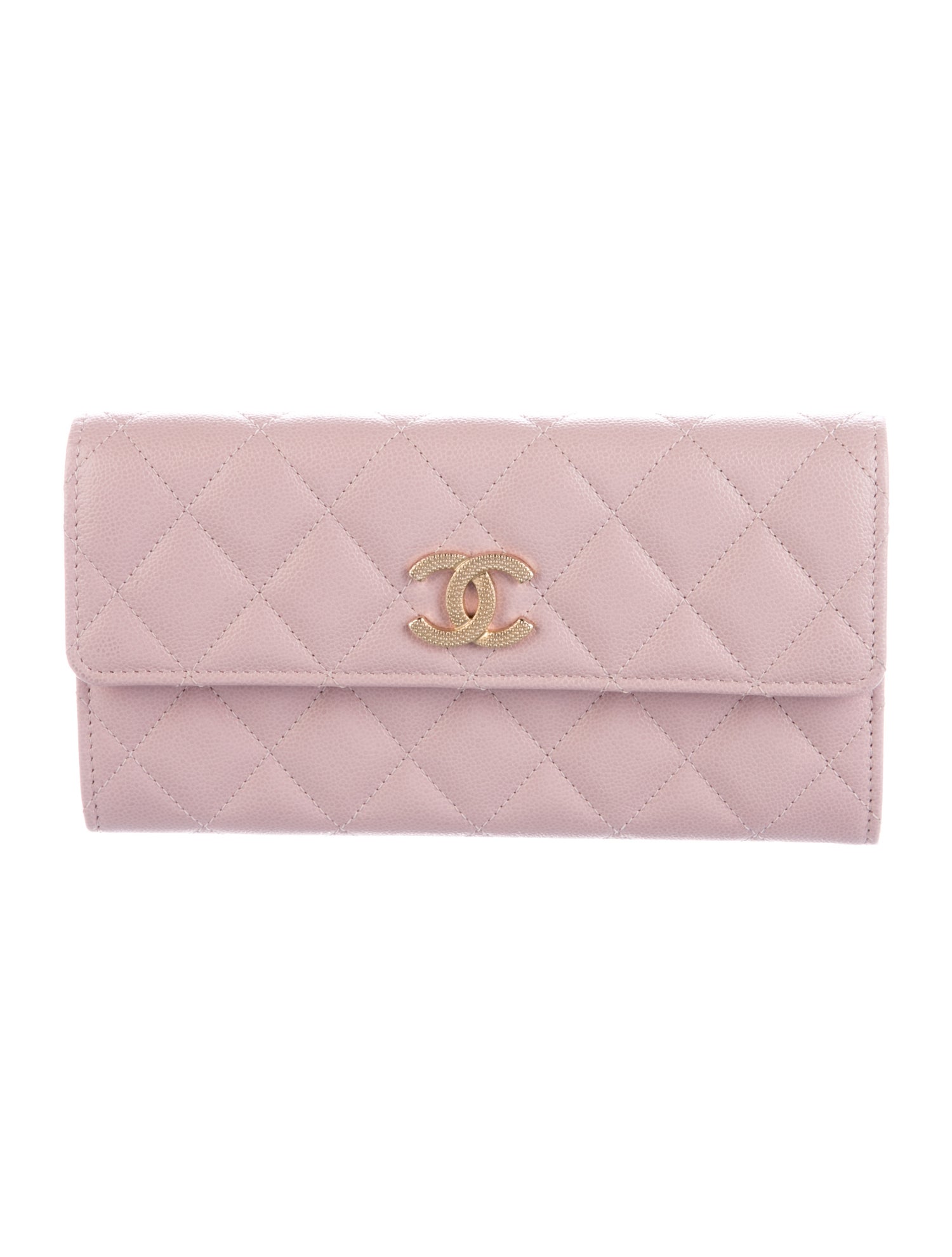 Chanel 2022 Interlocking CC Logo Continental Wallet