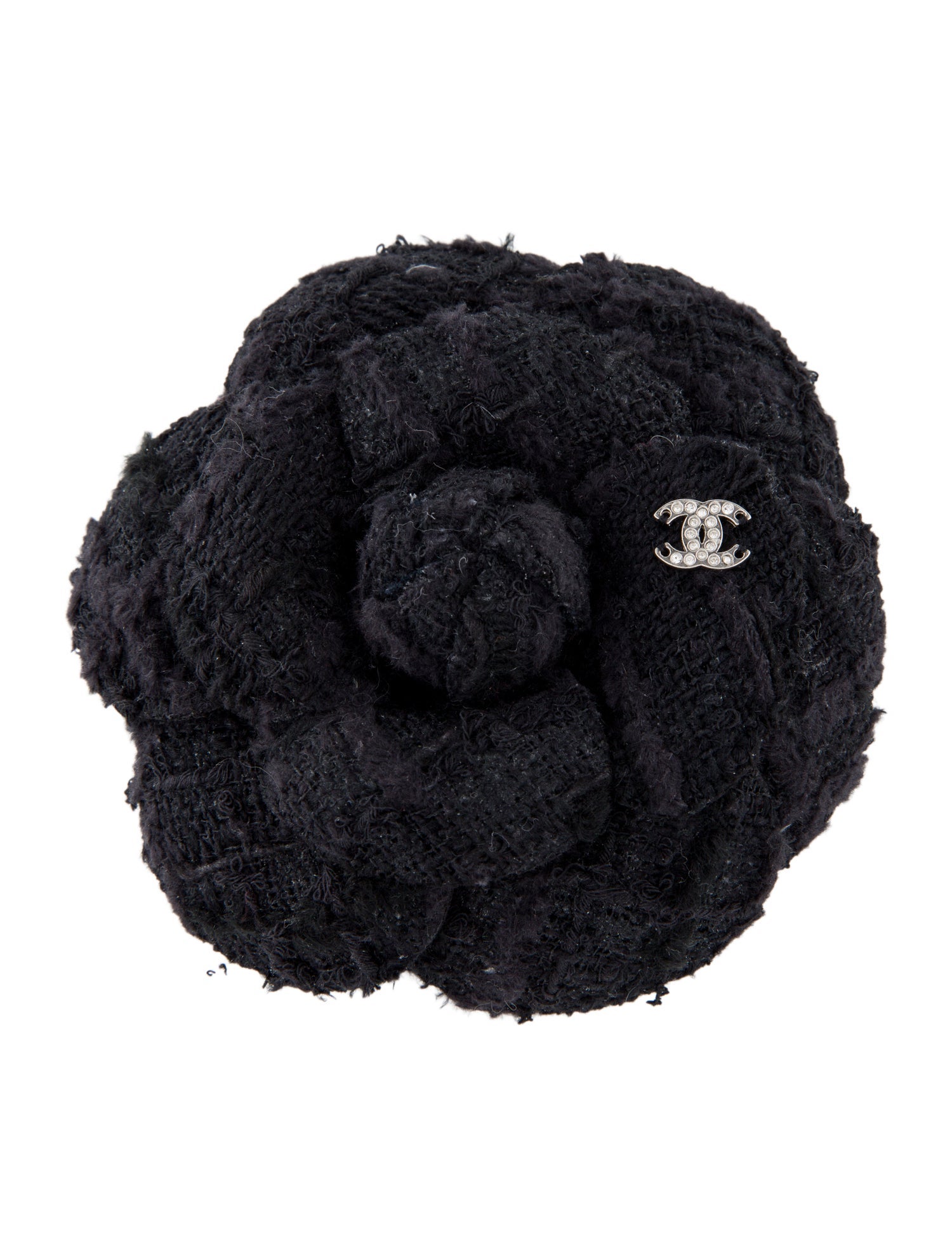 Chanel Strass CC Camellia Flower Brooch