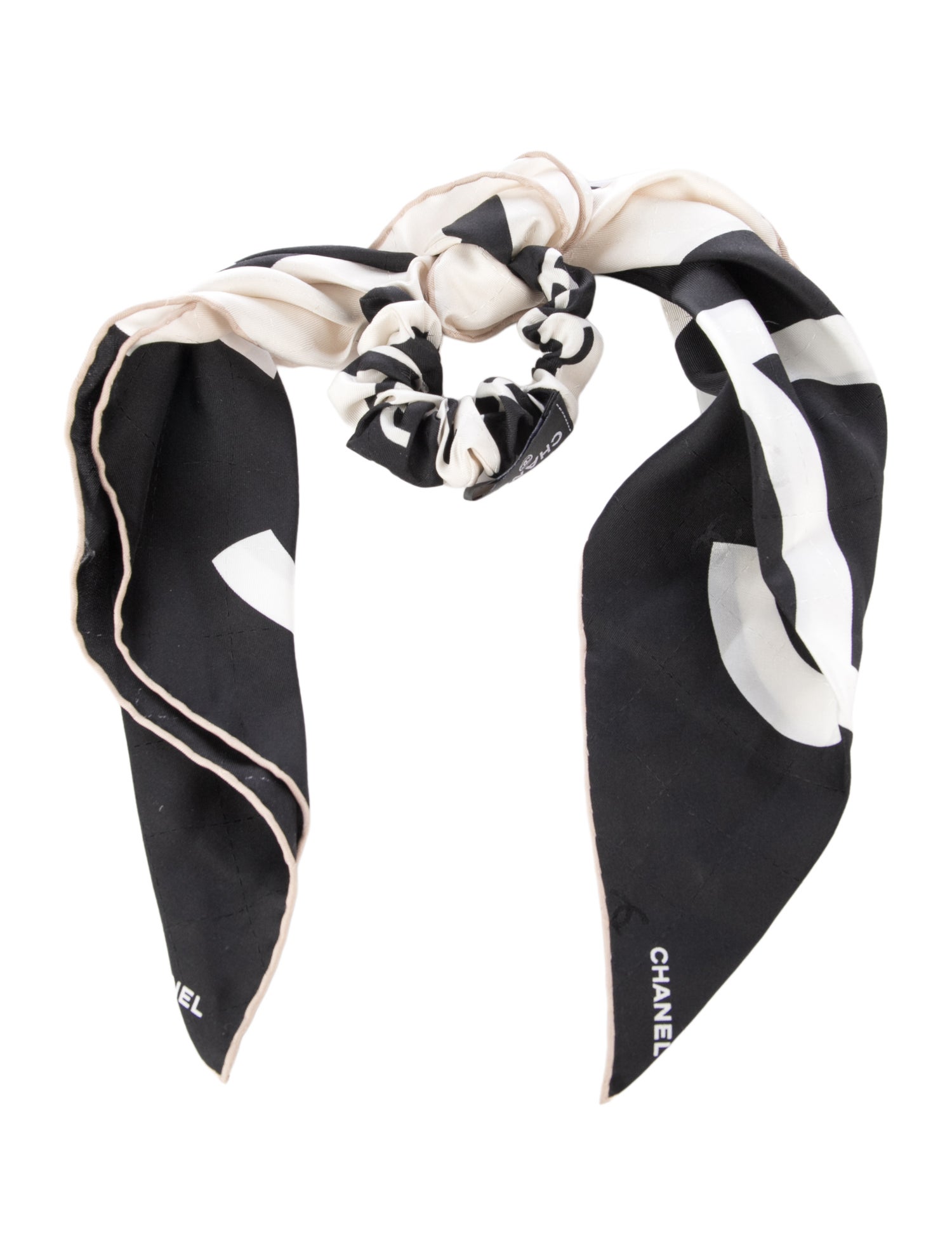 Chanel Silk CC Bow Hair Tie