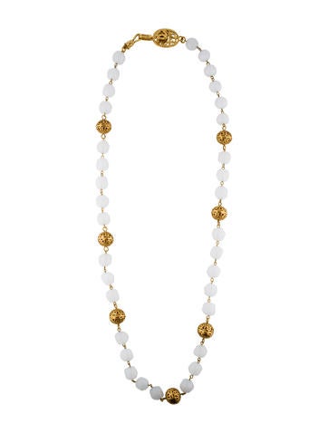 Chanel CC Bead Necklace