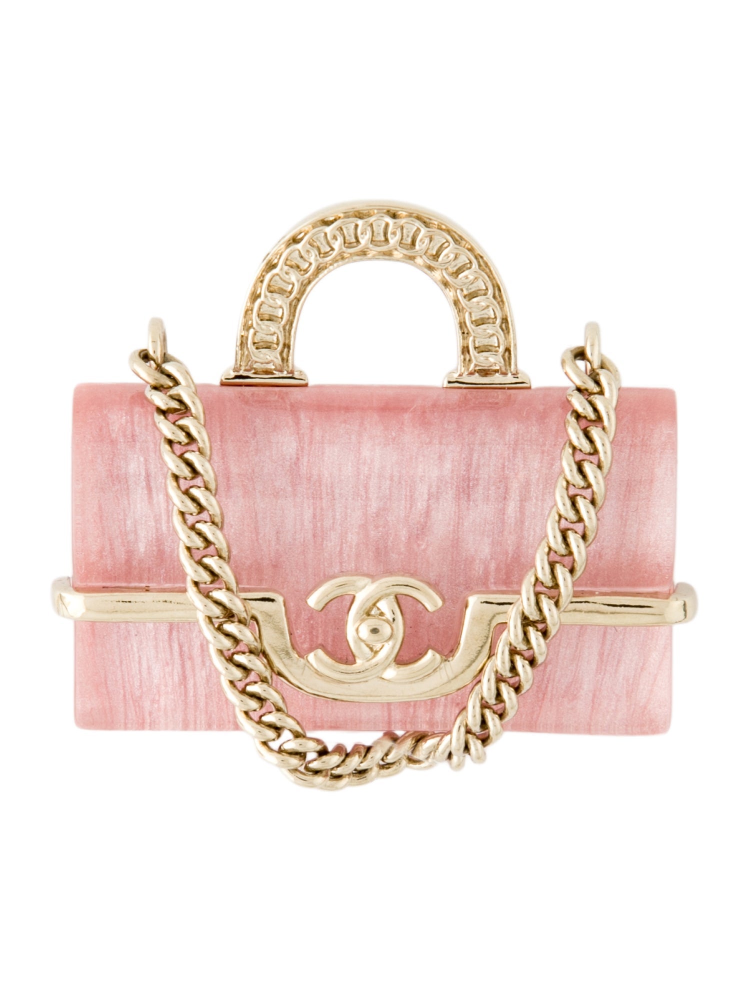Chanel 2025 Resin CC Purse Brooch
