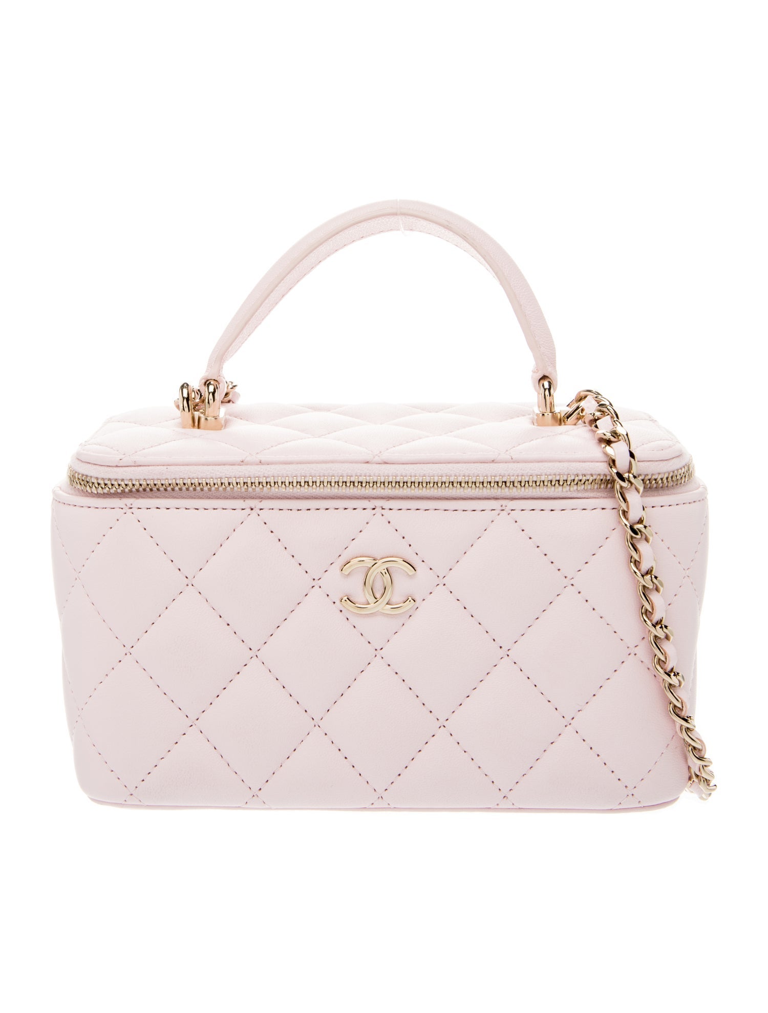 Chanel Top Handle Vanity Case w/ Chain