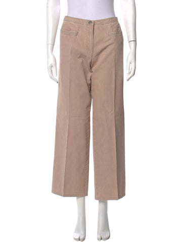 Pre-owned Chanel Vintage Wide Leg Pants In Neutral
