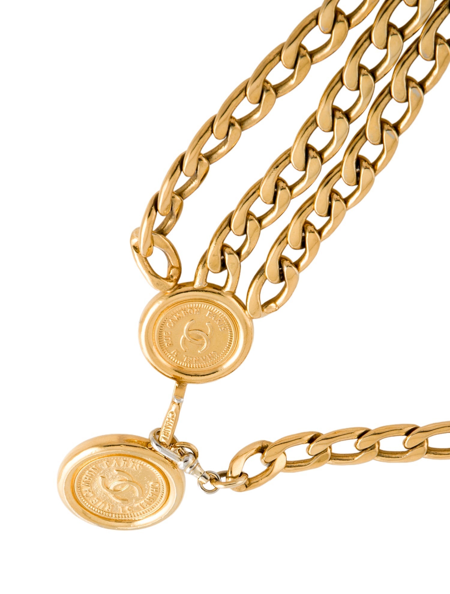 Chanel Vintage Interlocking CC Logo Waist Belt