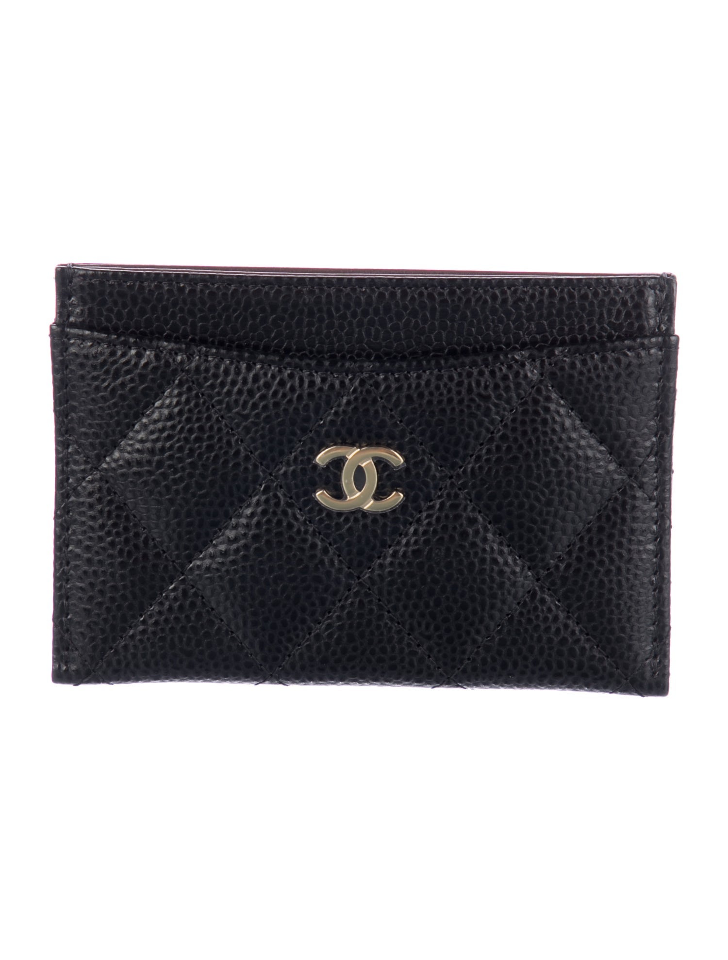 Chanel Card Holder Interlocking CC Logo Card Holder w/ Tags
