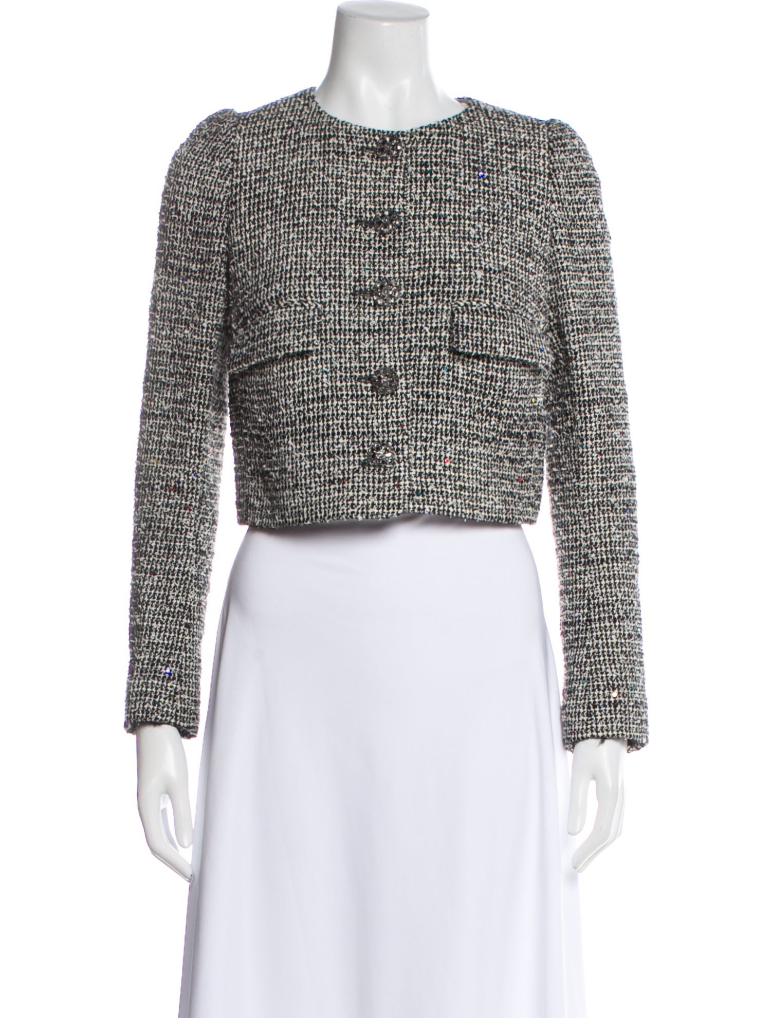 Chanel 2015 Tweed Pattern Evening Jacket