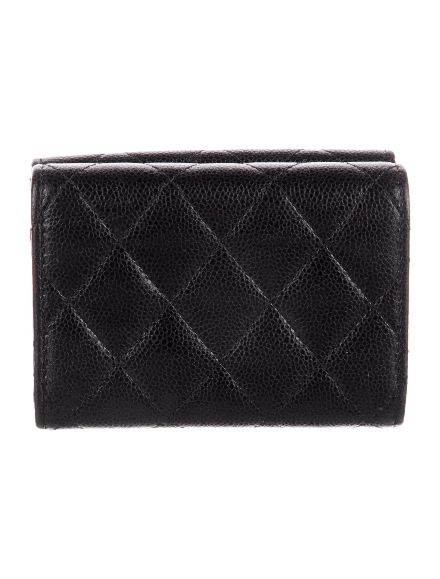 Chanel Trifold Compact Interlocking CC Logo Card Holder