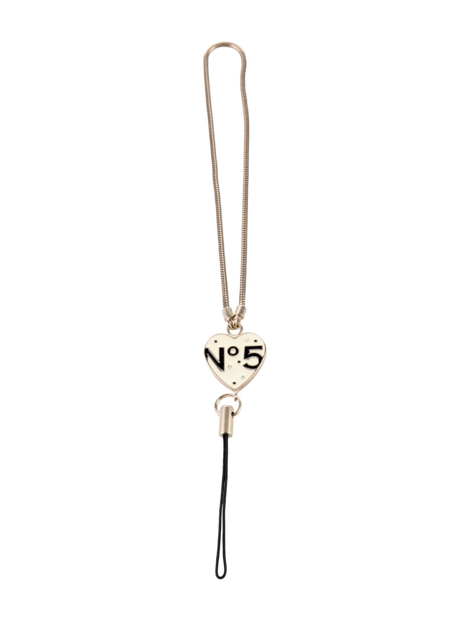 Chanel Vintage No. 5 Heart Phone Charm