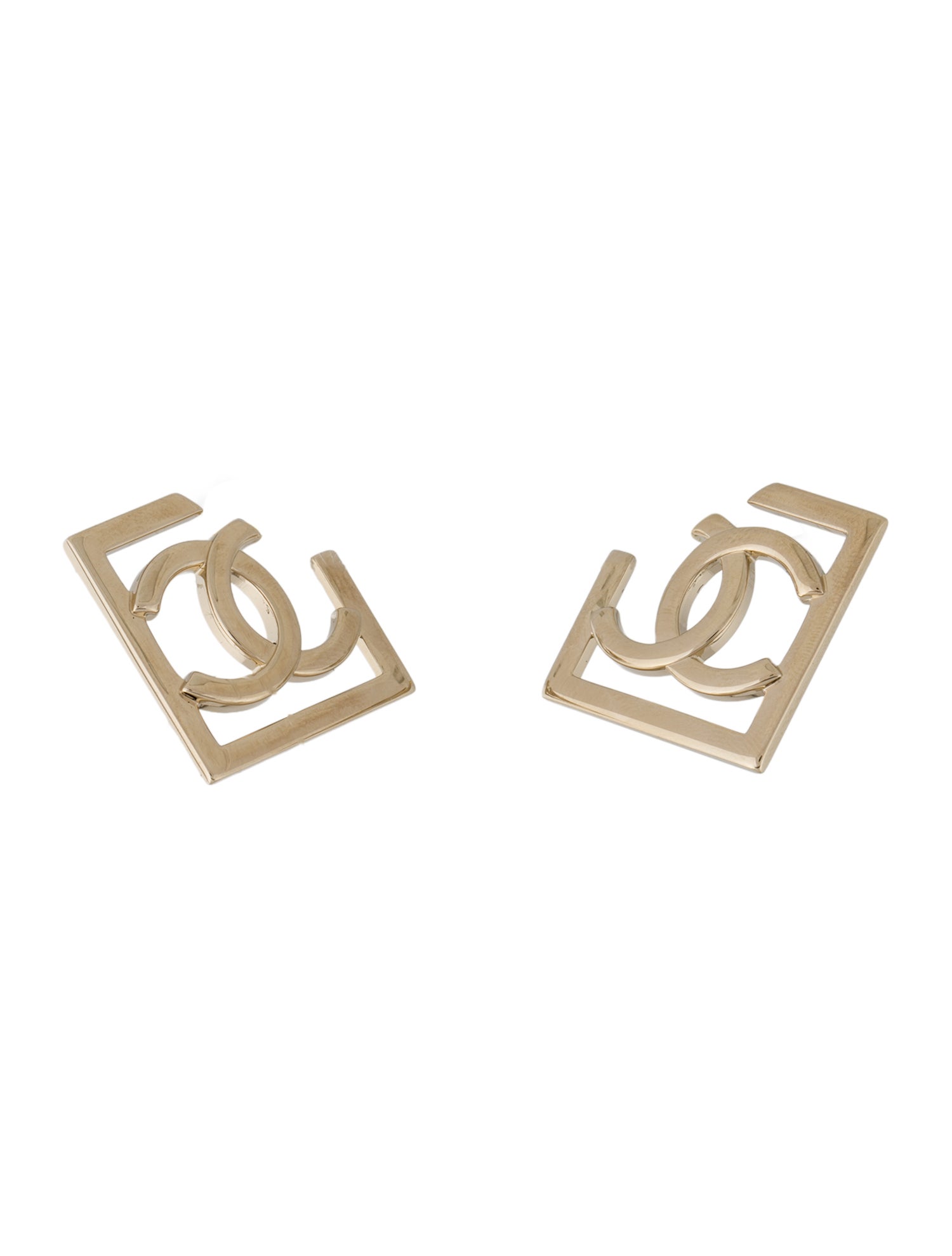 Chanel 2023 CC Hoop Earrings