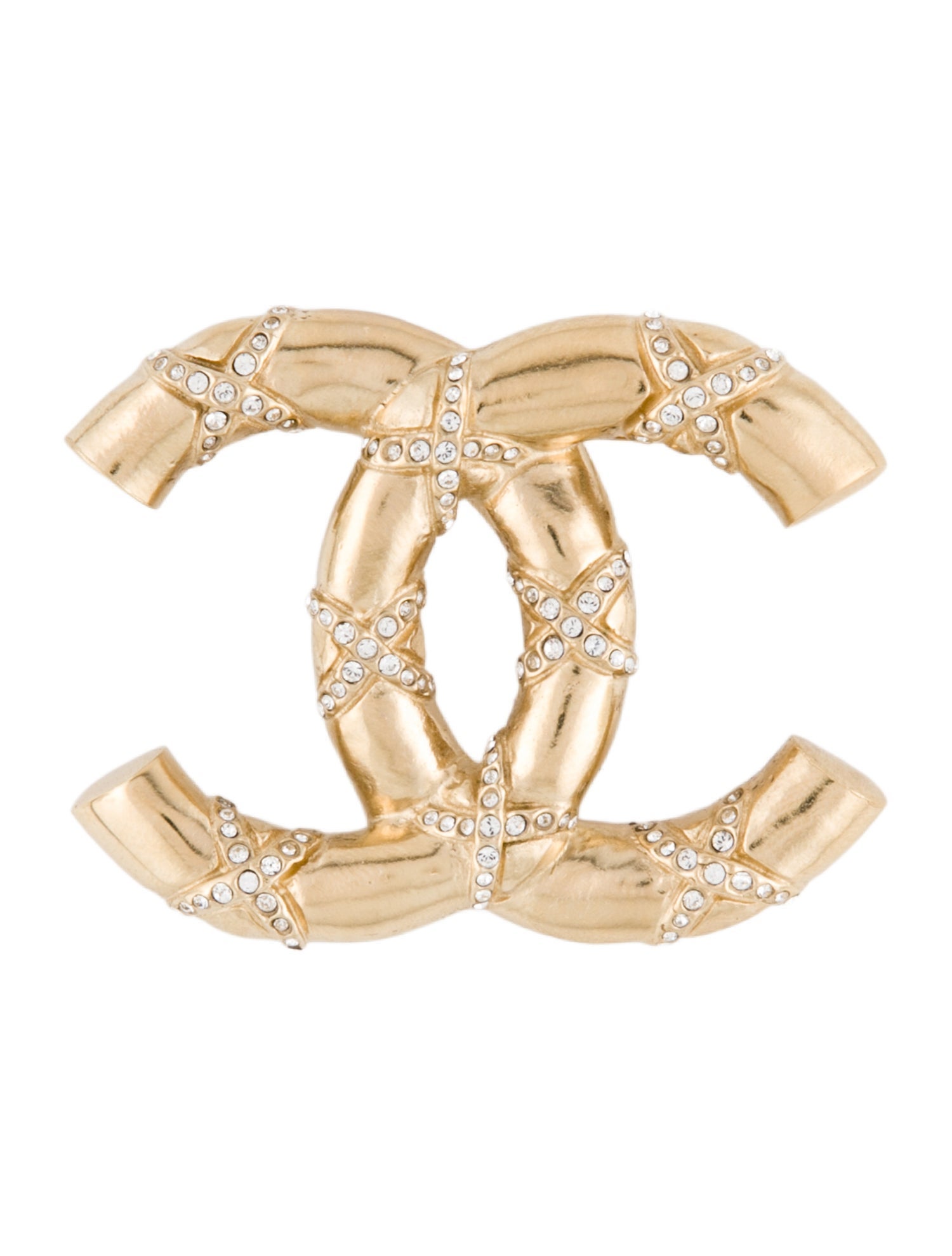 Chanel Strass CC Brooch