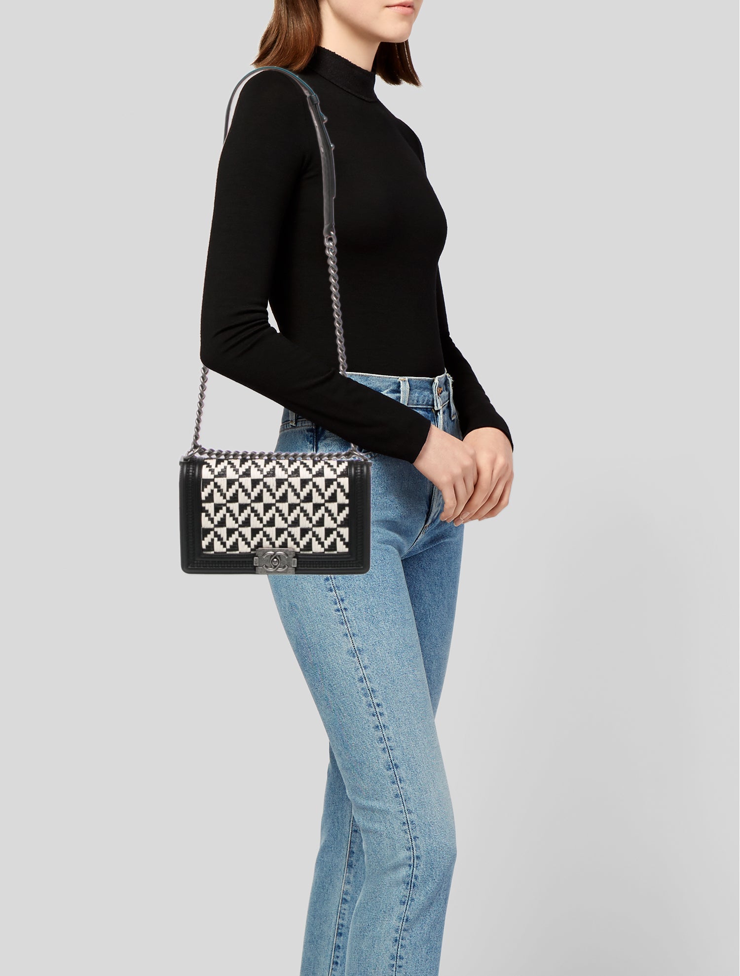 Chanel Medium Woven Boy Bag