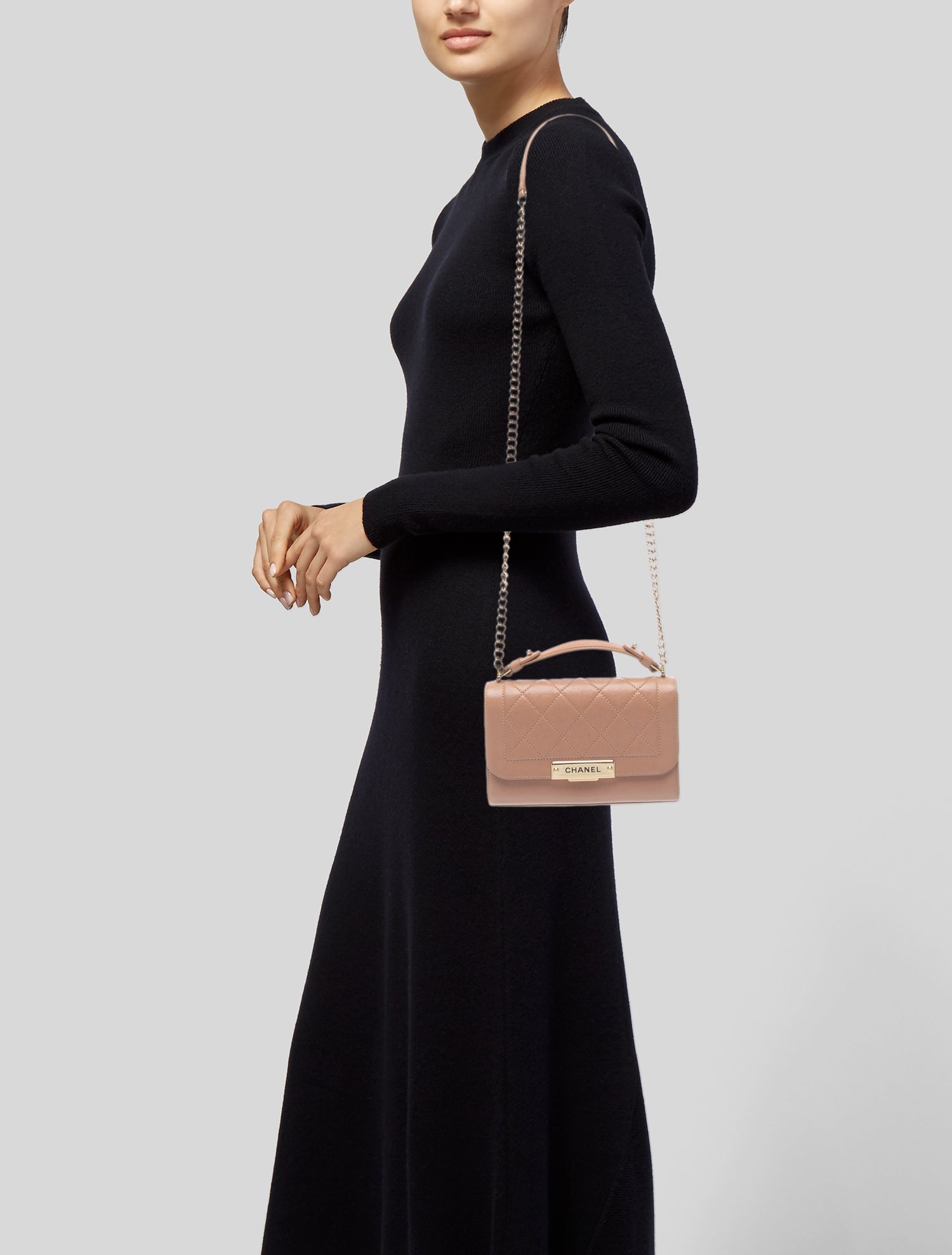 Chanel Small Label Click Flap Bag