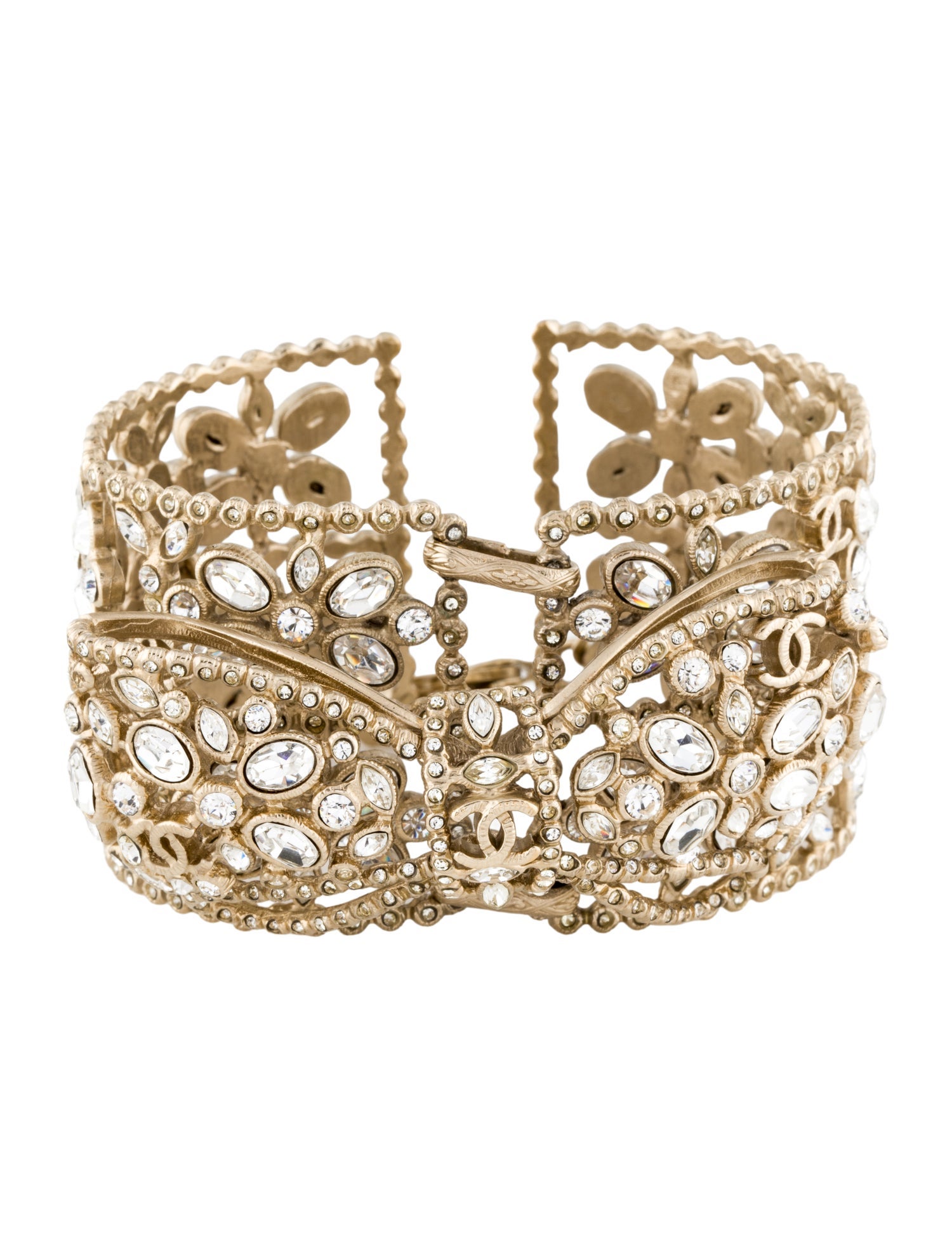 Chanel Strass Bow Bracelet