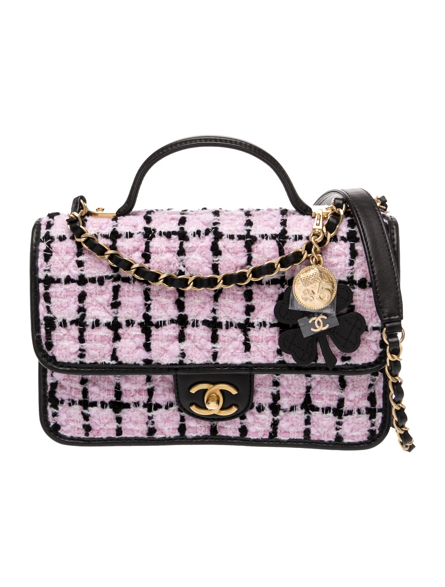 Chanel Tweed School Memory Flap Bag