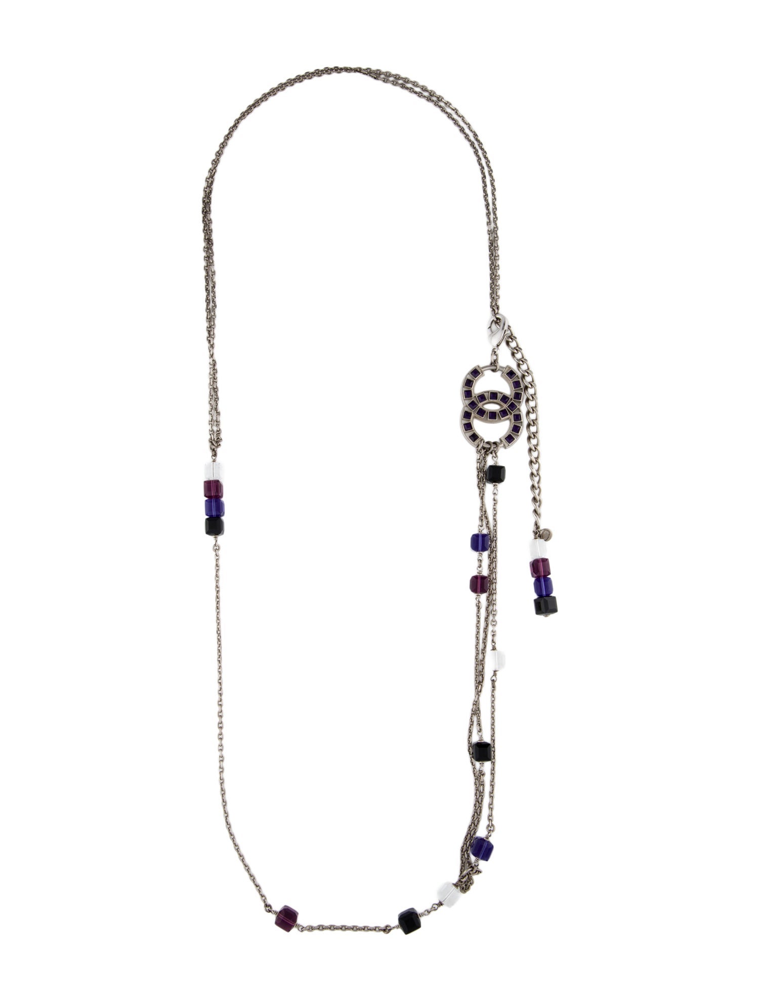 Chanel Bead & Strass Station Necklace