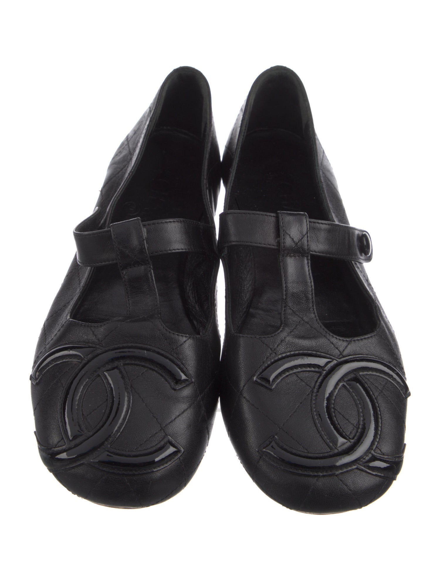 Chanel Vintage Ligne Cambon Mary Jane Flats - Black Flats, Shoes