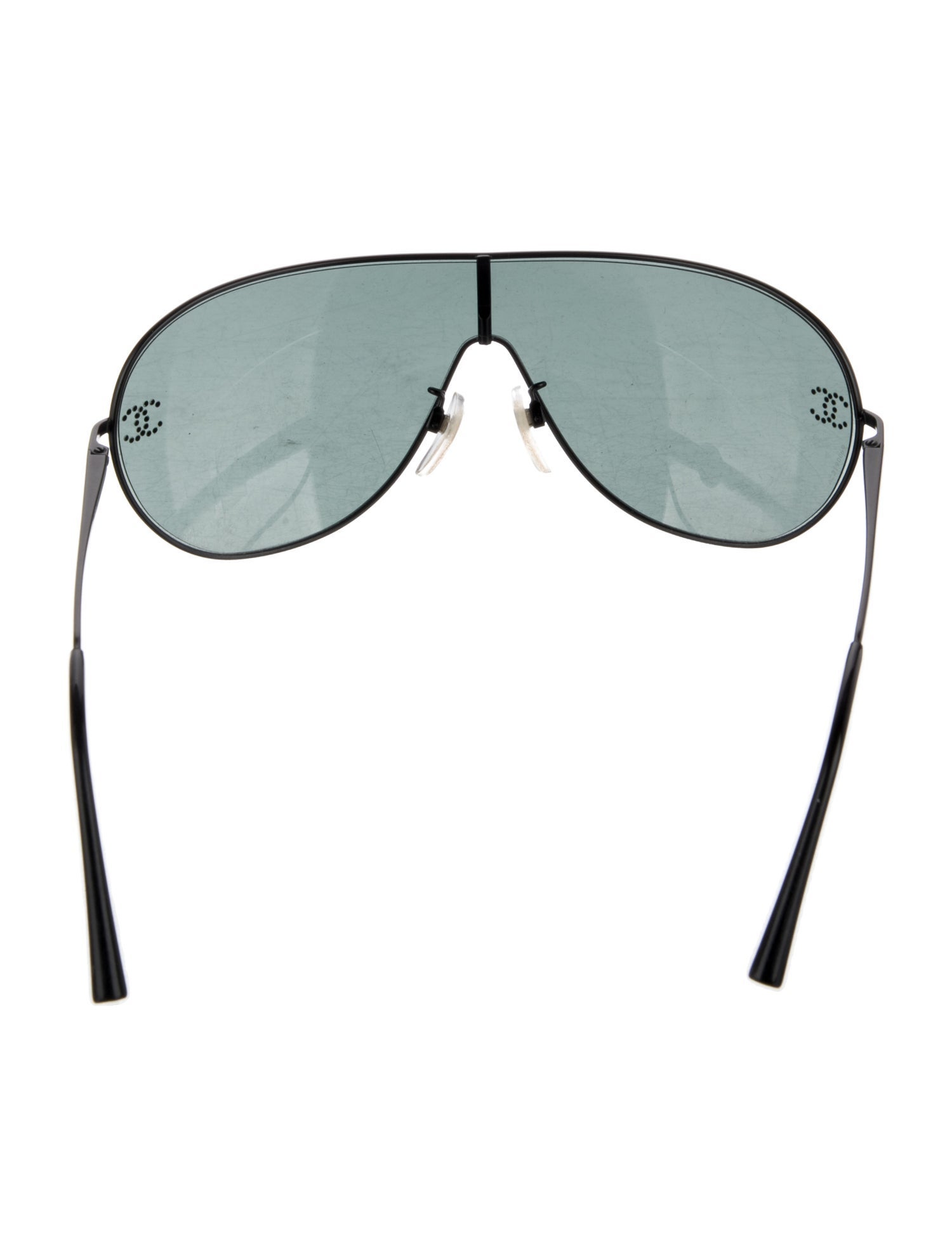 Chanel Interlocking CC Logo Shield Sunglasses