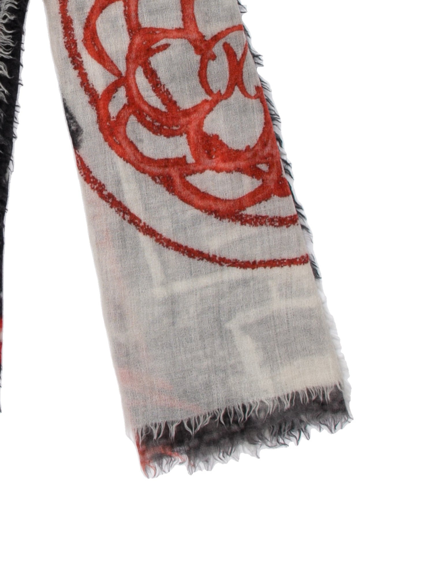 Chanel Cashmere Interlocking CC Logo Shawl