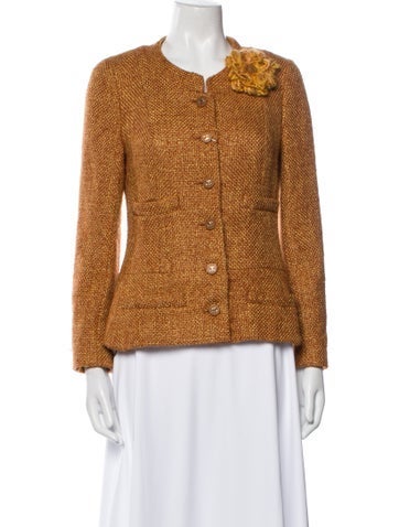 Pre-owned Chanel Vintage 2001 Evening Jacket In Brown