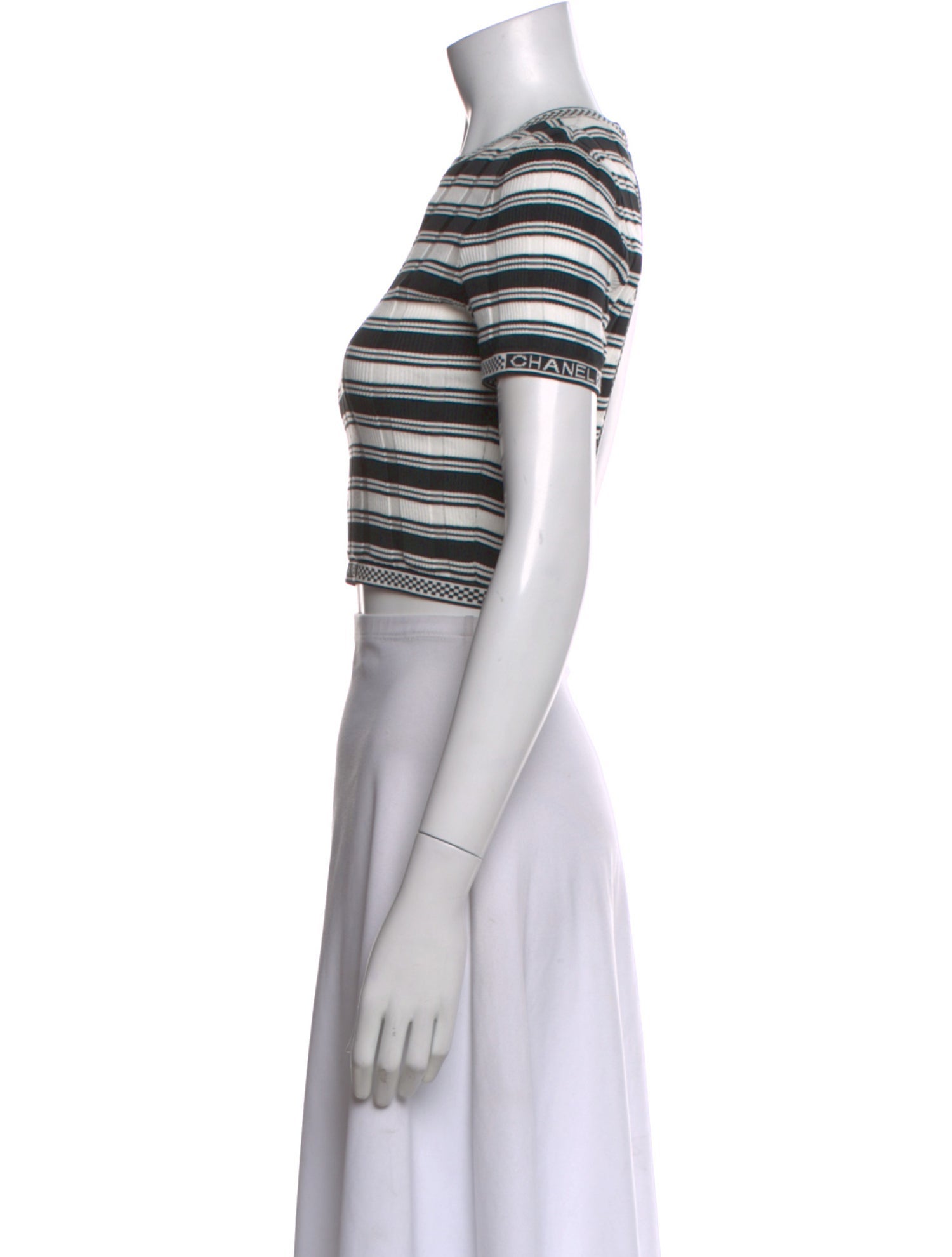Chanel 2023 Striped Crop Top w/ Tags