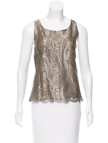Chanel Metallic Lace Top