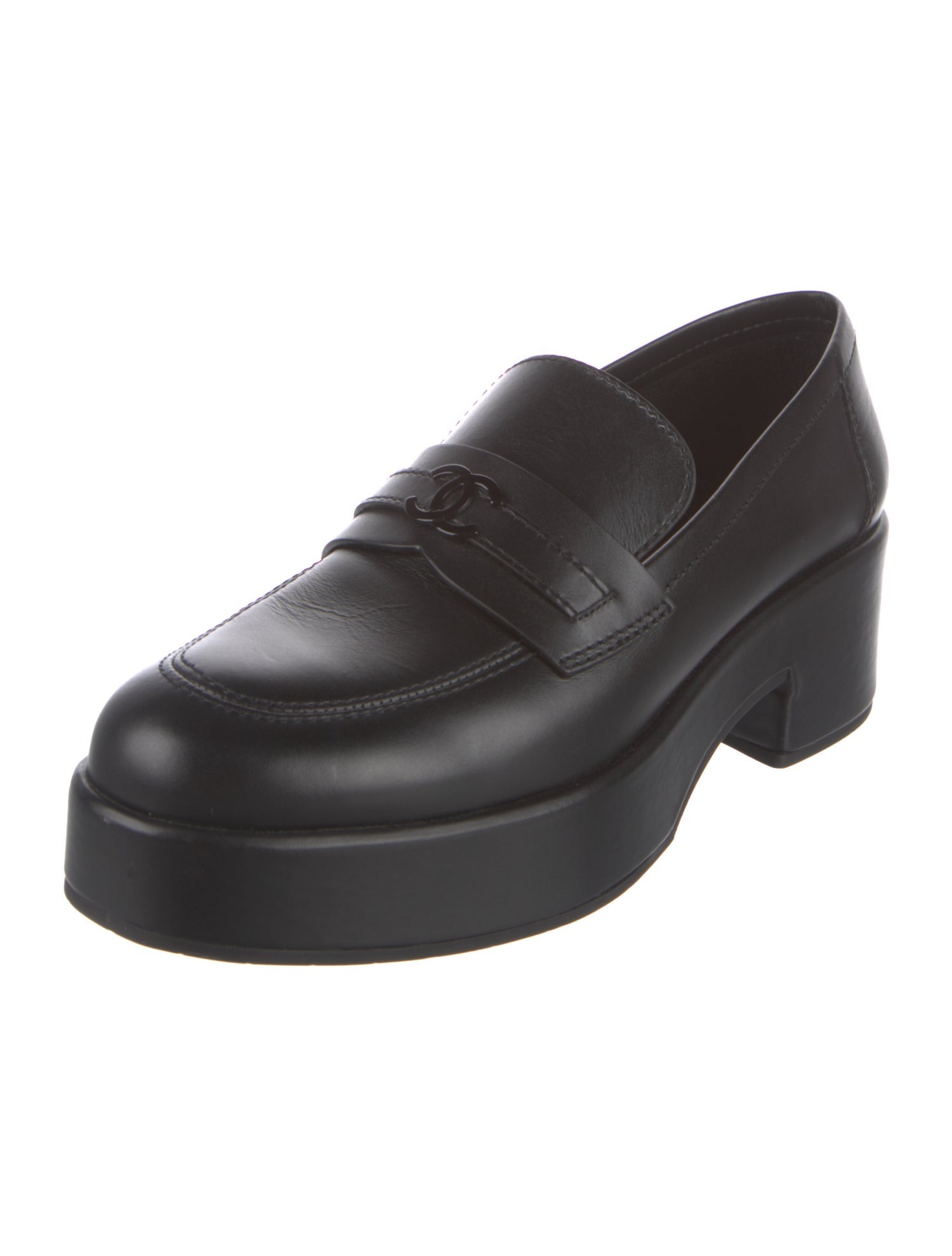 Chanel 2022 Interlocking CC Logo Loafers