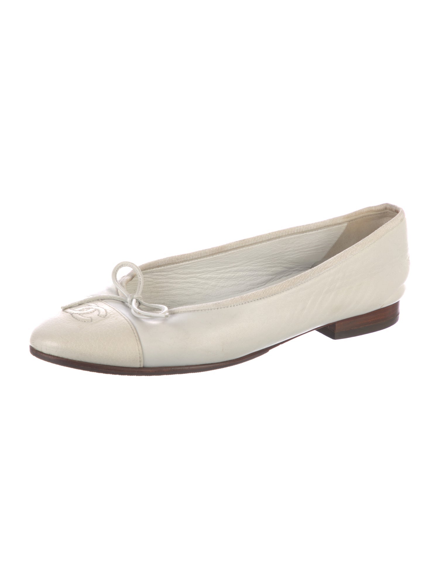 Chanel Vintage Interlocking CC Logo Flats