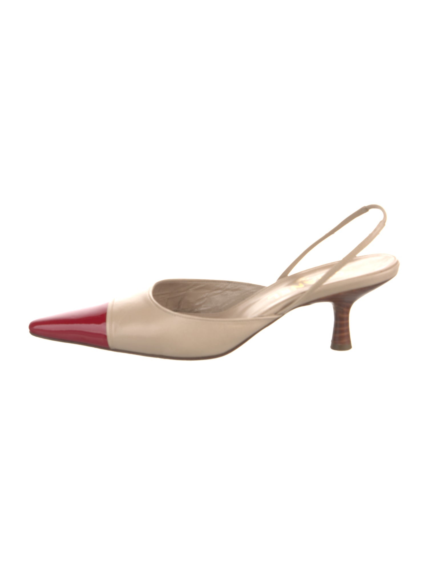 Chanel Leather Slingback Pumps