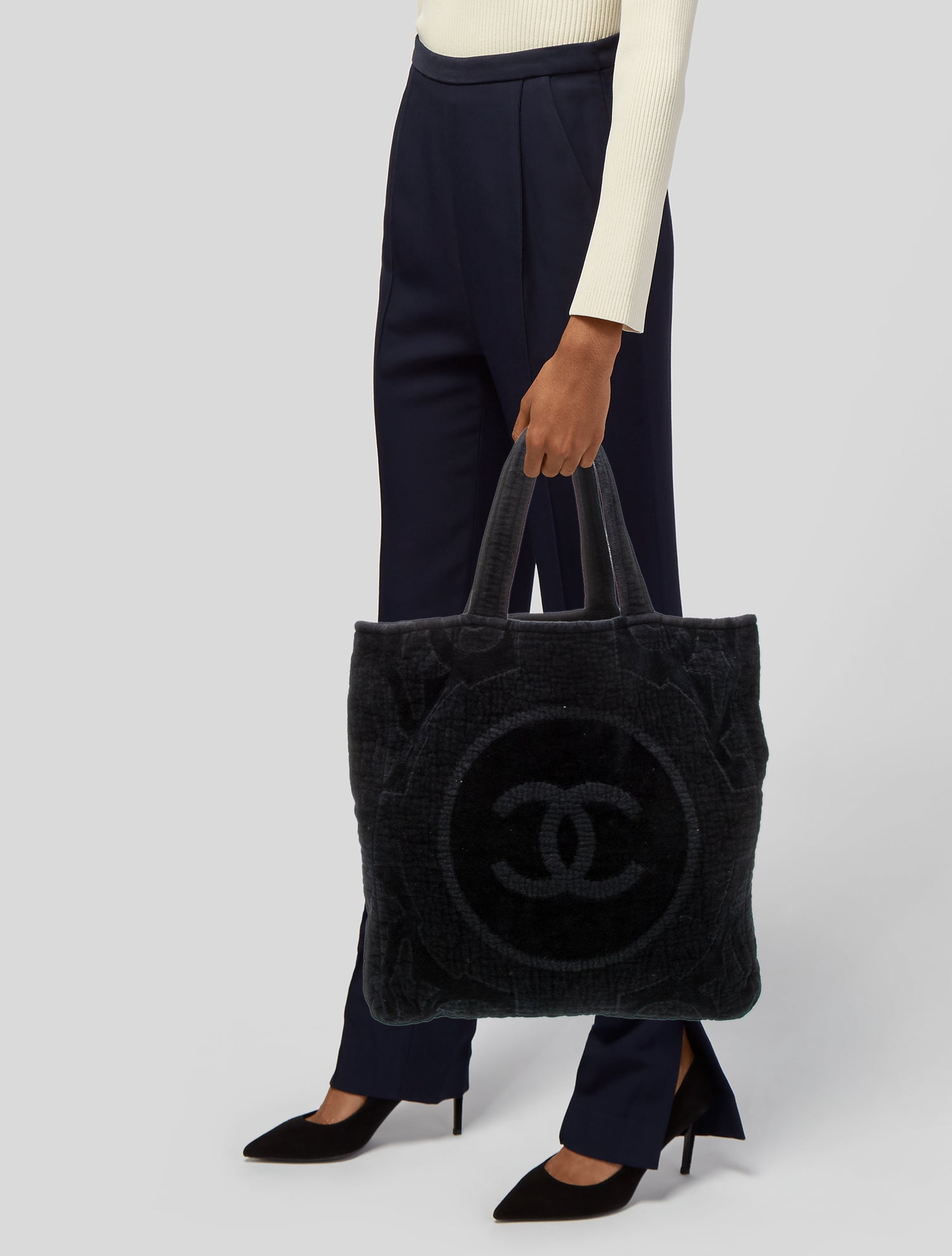 Chanel Terry Cloth CC Beach Tote