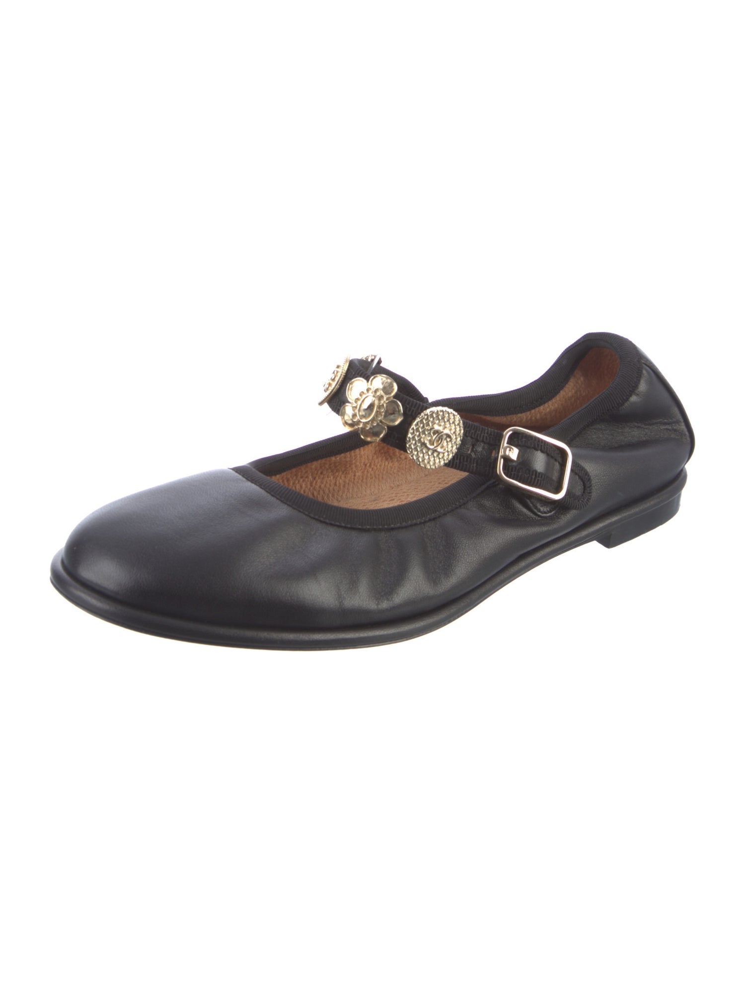 Chanel Lucky Charms Interlocking CC Logo Mary Jane Flats