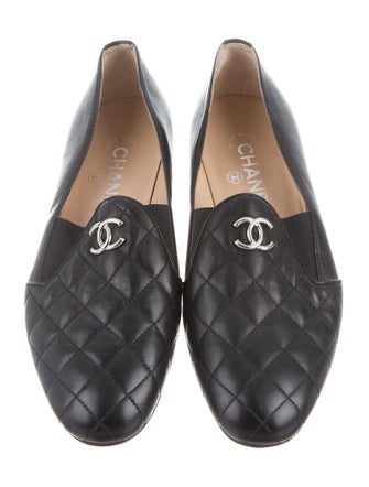 Chanel Quilted CC Loafers