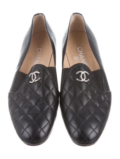 Chanel Quilted CC Loafers