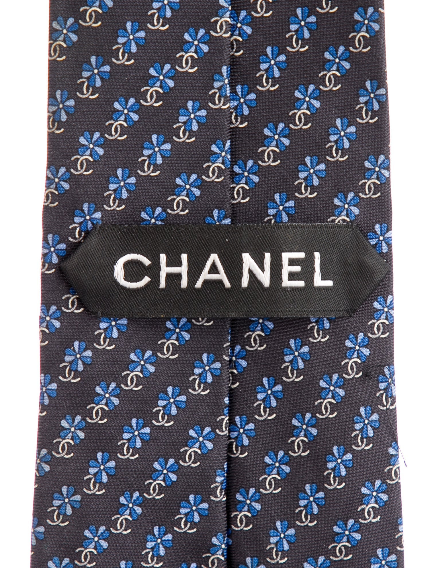 Chanel Printed Silk Tie
