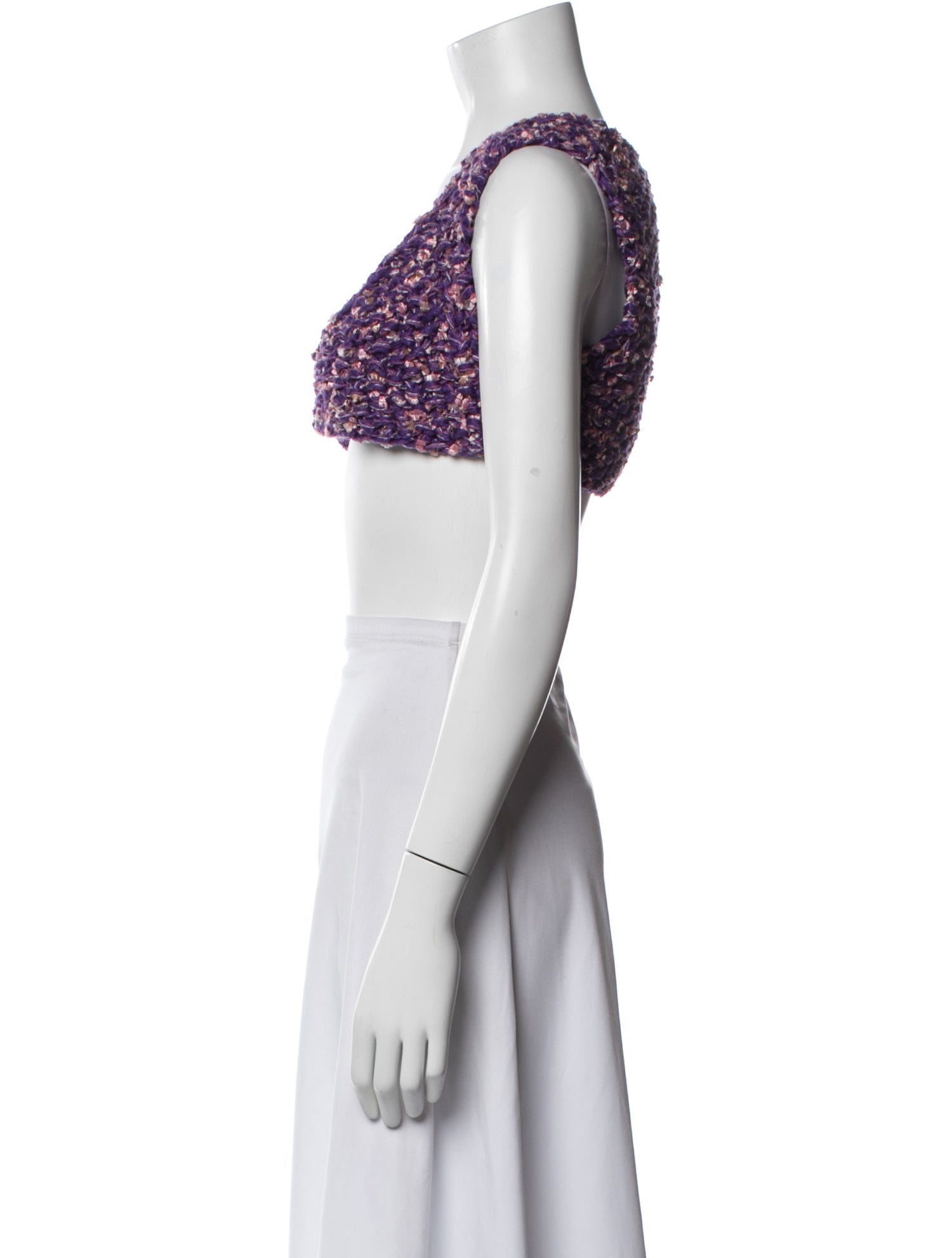 Chanel 2022 Patterned Crop Top