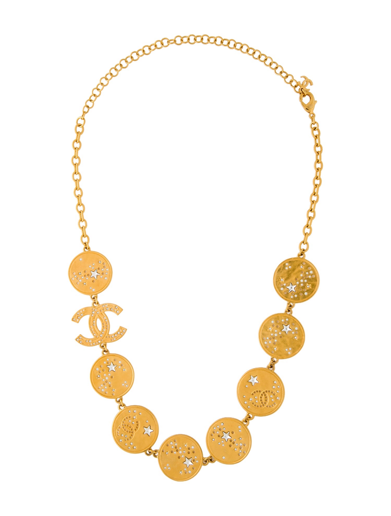 Chanel 2024 Strass CC Constellation Collar Necklace