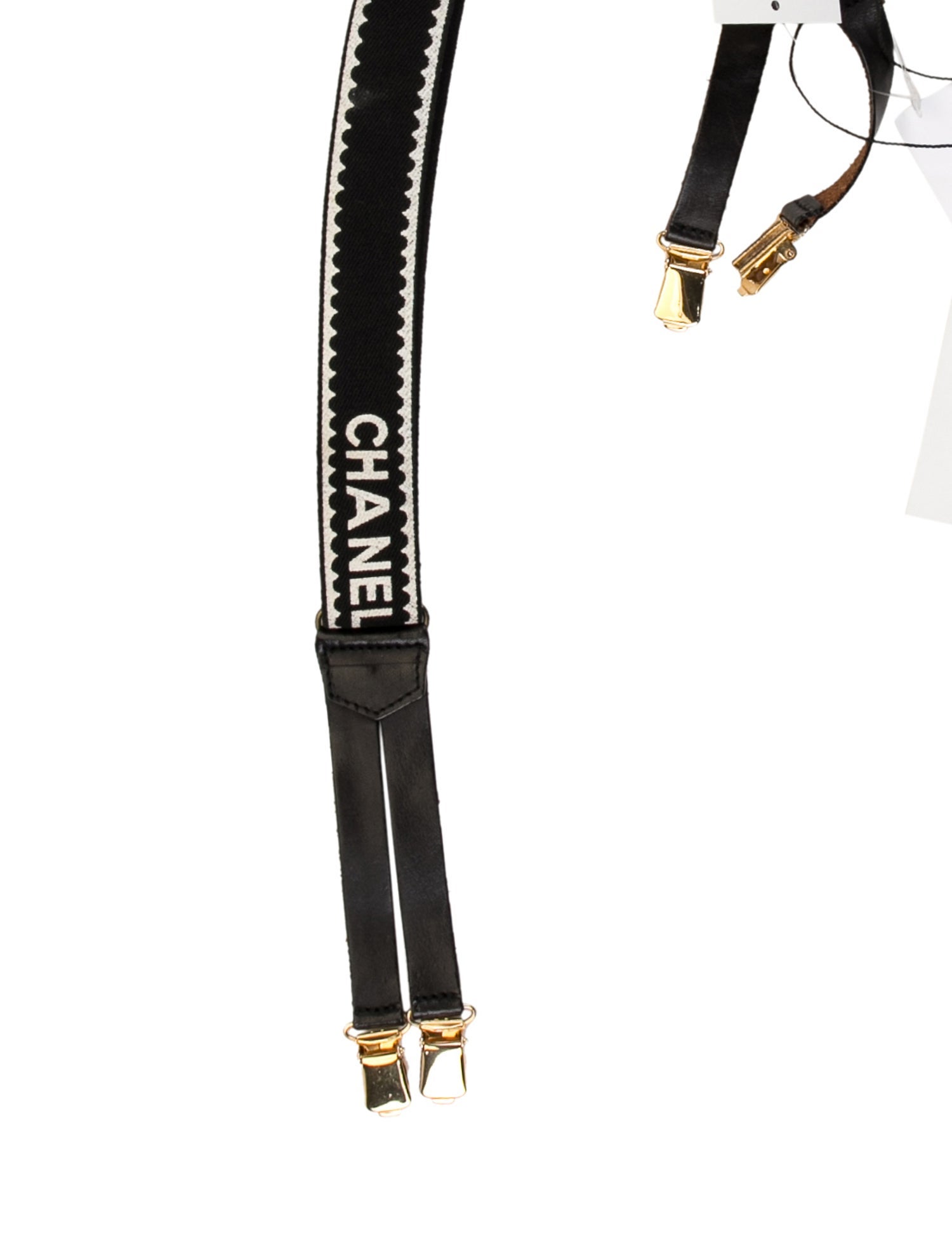 Chanel Vintage Logo Suspenders