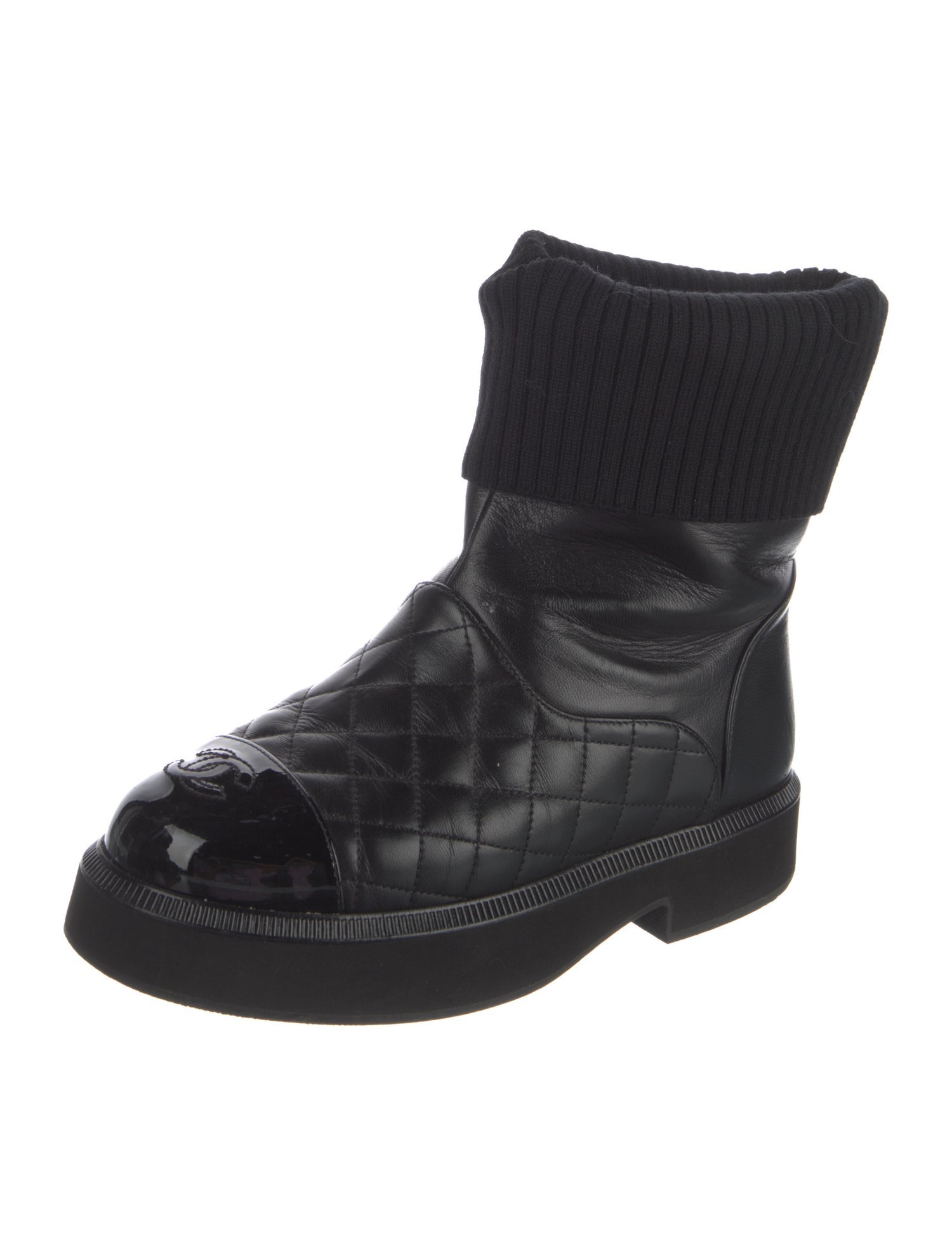 Chanel 2021 Interlocking CC Logo Boots