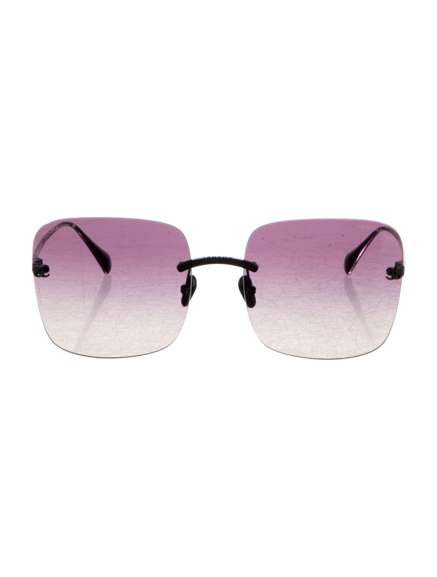 Chanel Titanium Interlocking CC Logo Sunglasses
