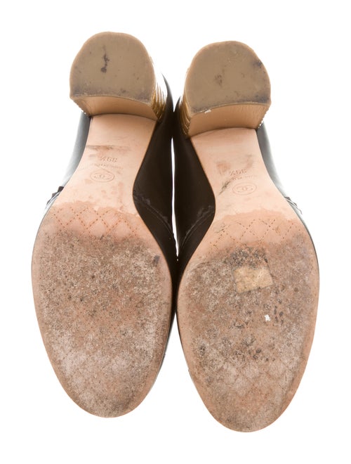 Chanel Leather Interlocking CC Ankle Boots