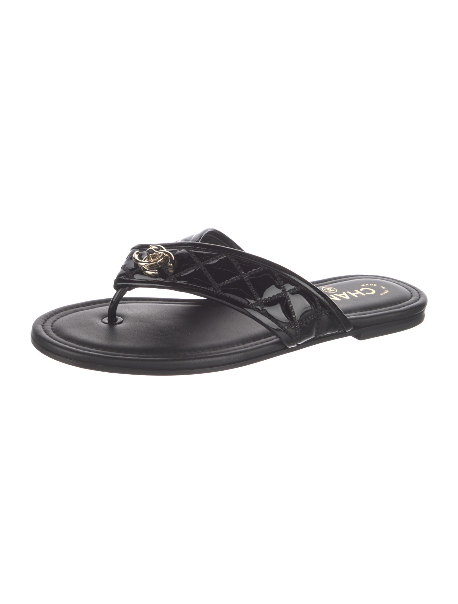 Chanel 2023 Interlocking CC Logo Slides w/ Tags