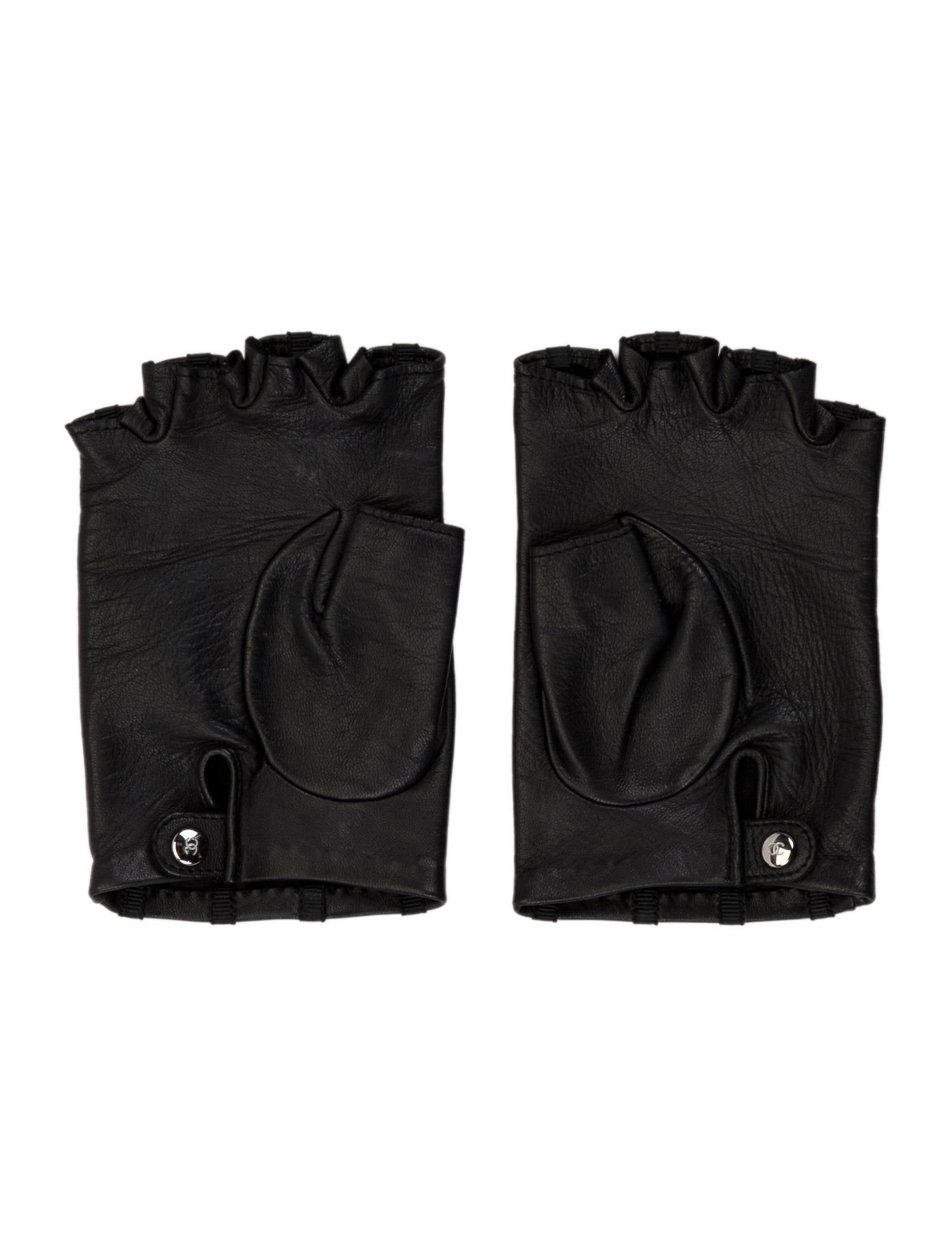 Chanel Lambskin Fingerless Gloves